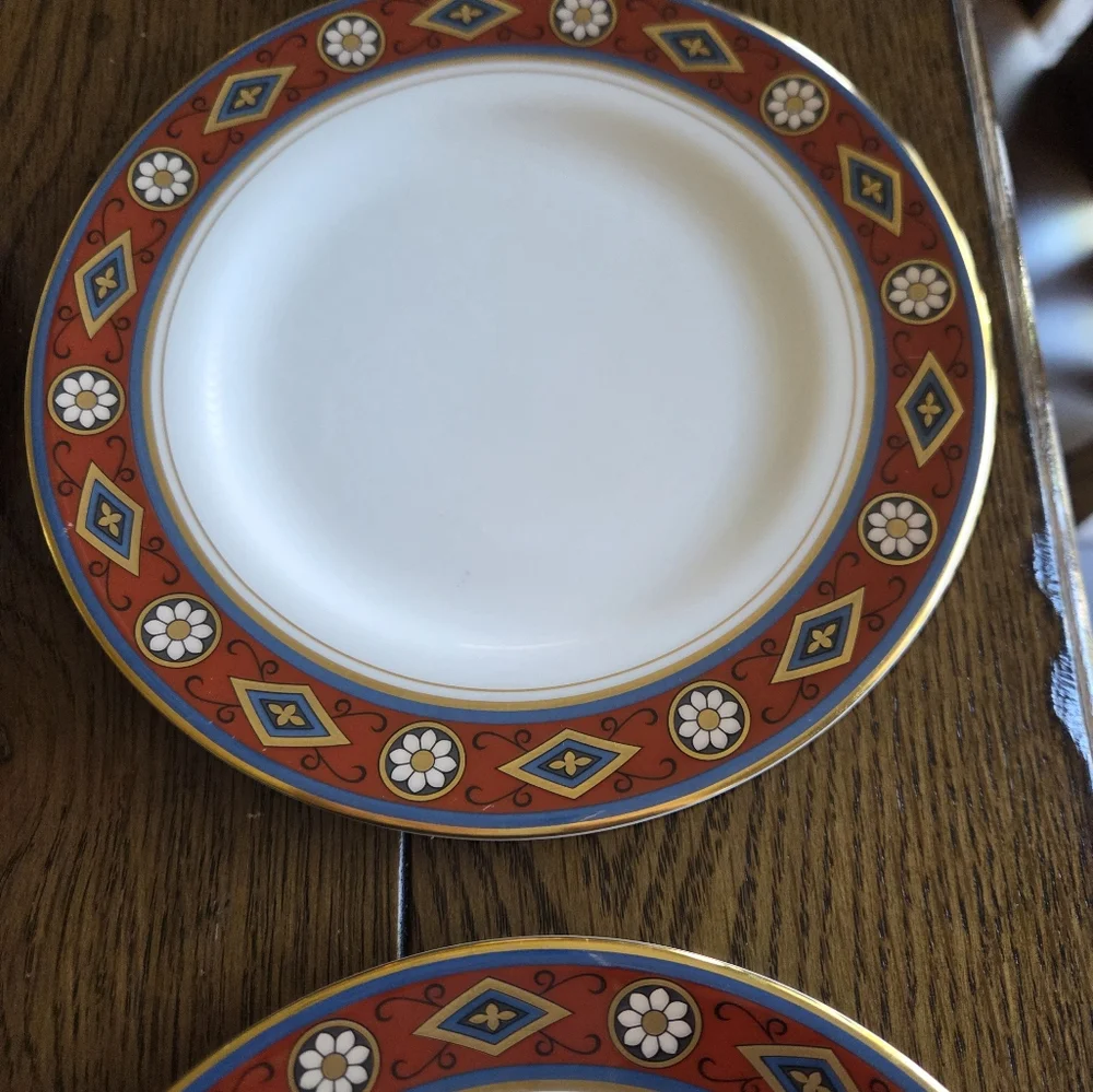 Minton Cordoba Dessert Plates (7) Fine Bone China Made In England Royal Doulton